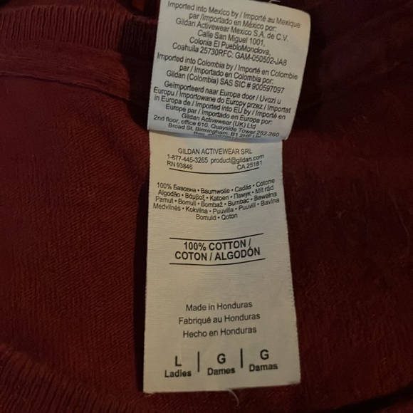 Kids heavy weight Gildan long sleeve cross t shirt. Size L. Excellent condition. - Picture 4 of 5